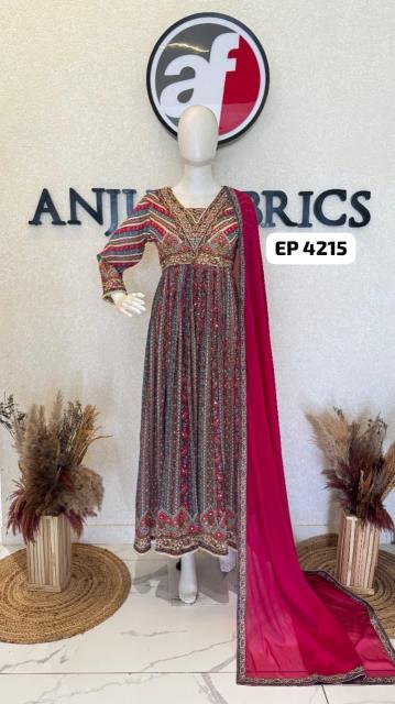 Anju fabrics EP 4215 kurti type gown wholesale